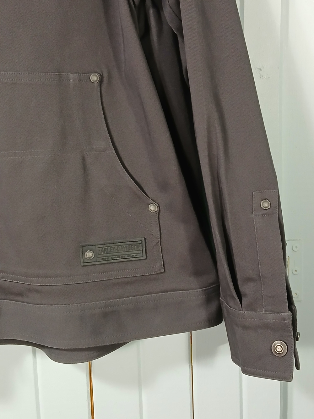 Men's Slim Gray Utility Jacket Harley-Davidson - Picture 4 of 11